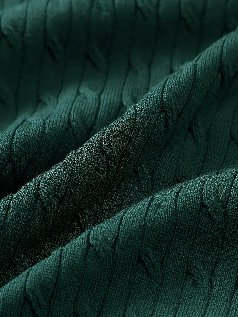 Kiril - Cable Knit Short Sleeve Jumper