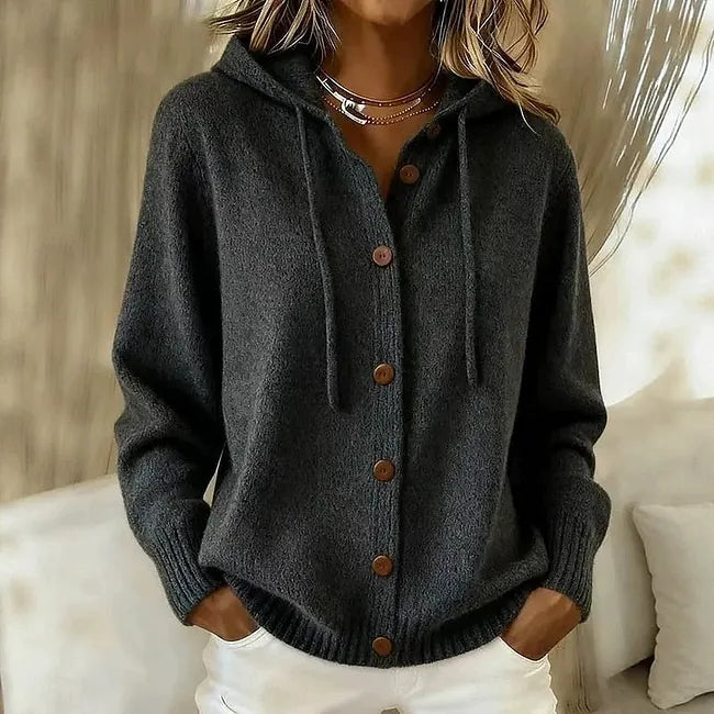 Giliza | Cardigan With Hood And Button Front