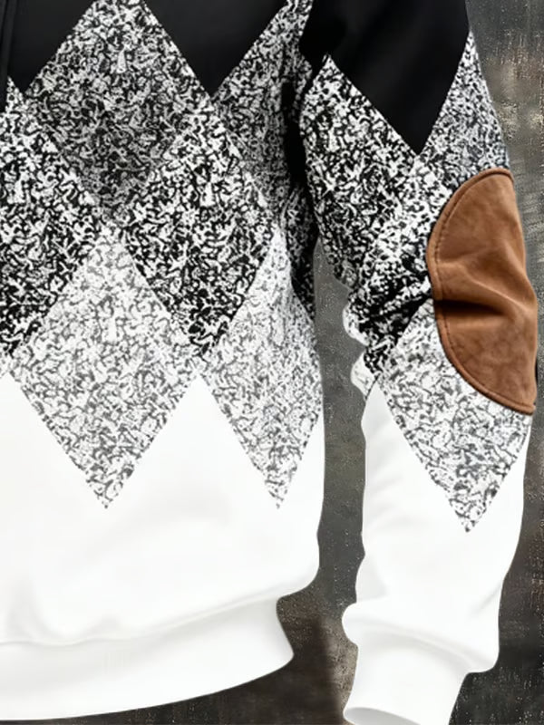Renshaw | Argyle Quarter Zip Sweatshirt