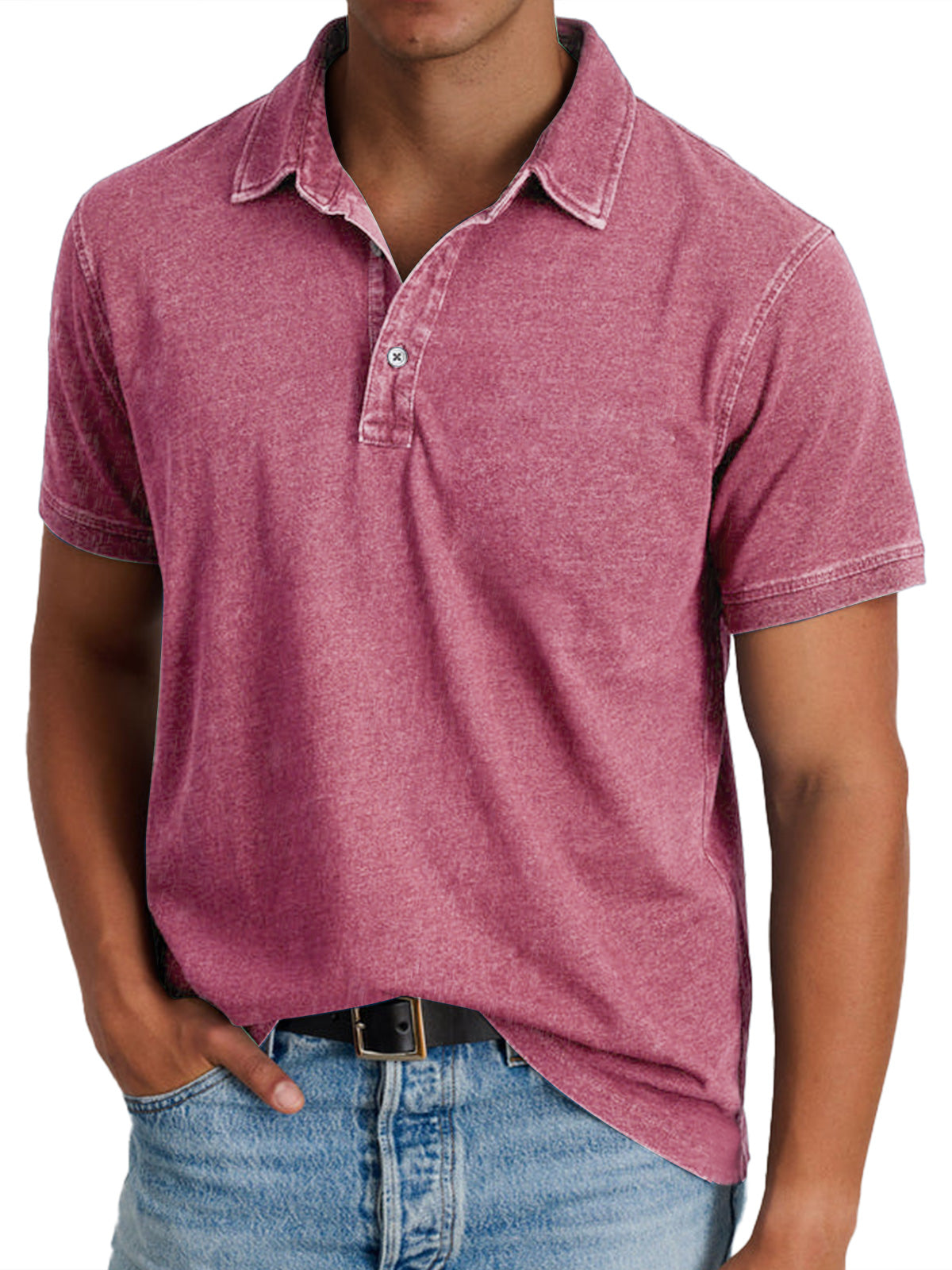 Isidro | Polo Shirt Short Sleeve Washed Collar