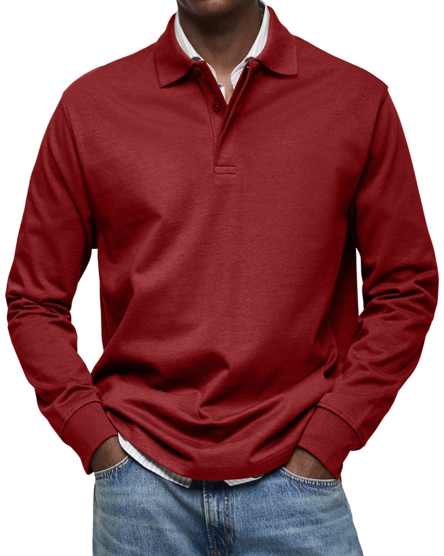 Joseba - Long Sleeve Polo Collar Shirt
