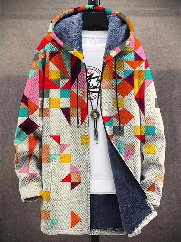 Willem | Hooded Jacket With Colour Block Print
