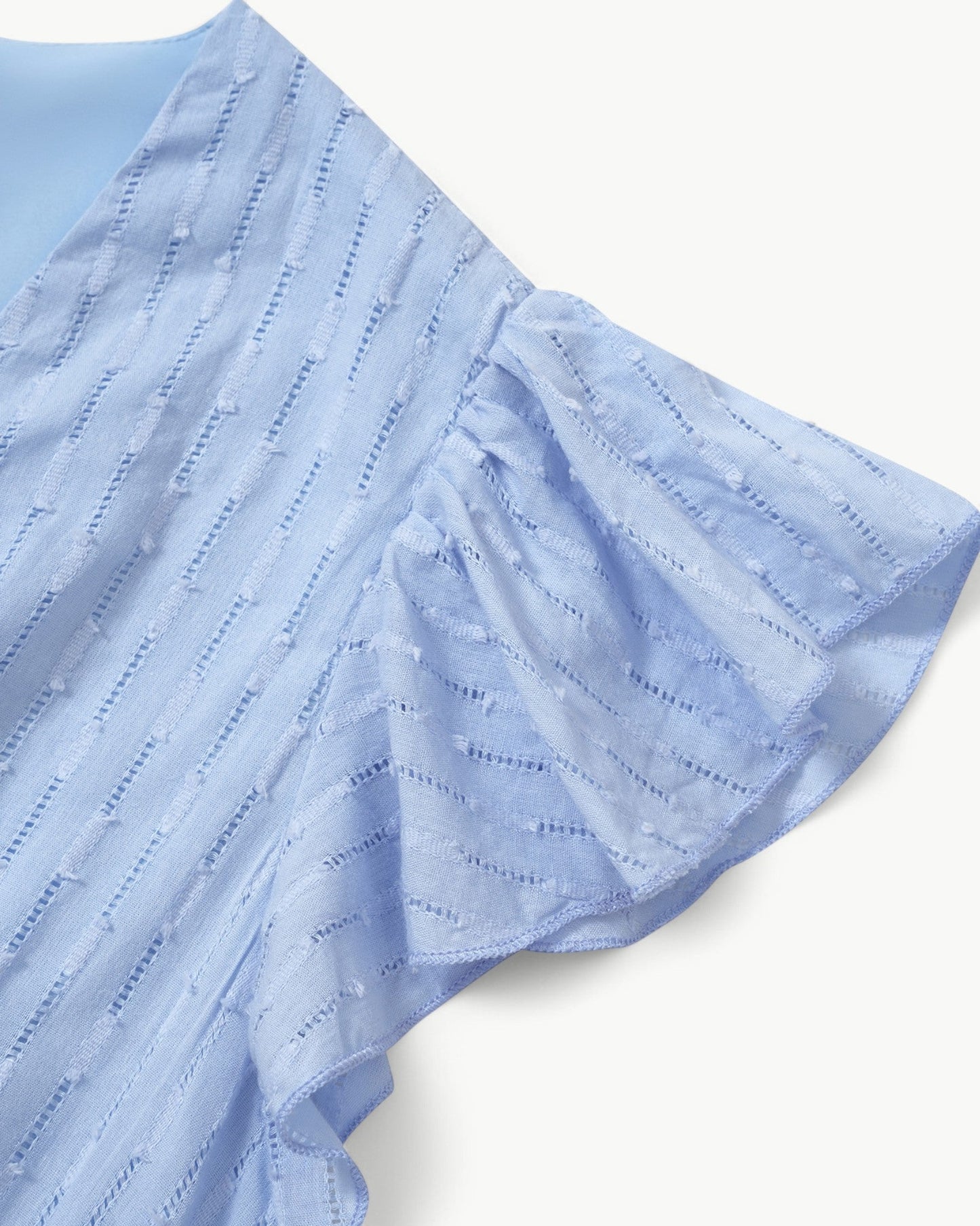 Julieta | Midi Dress V Neck Ruffle Sleeve