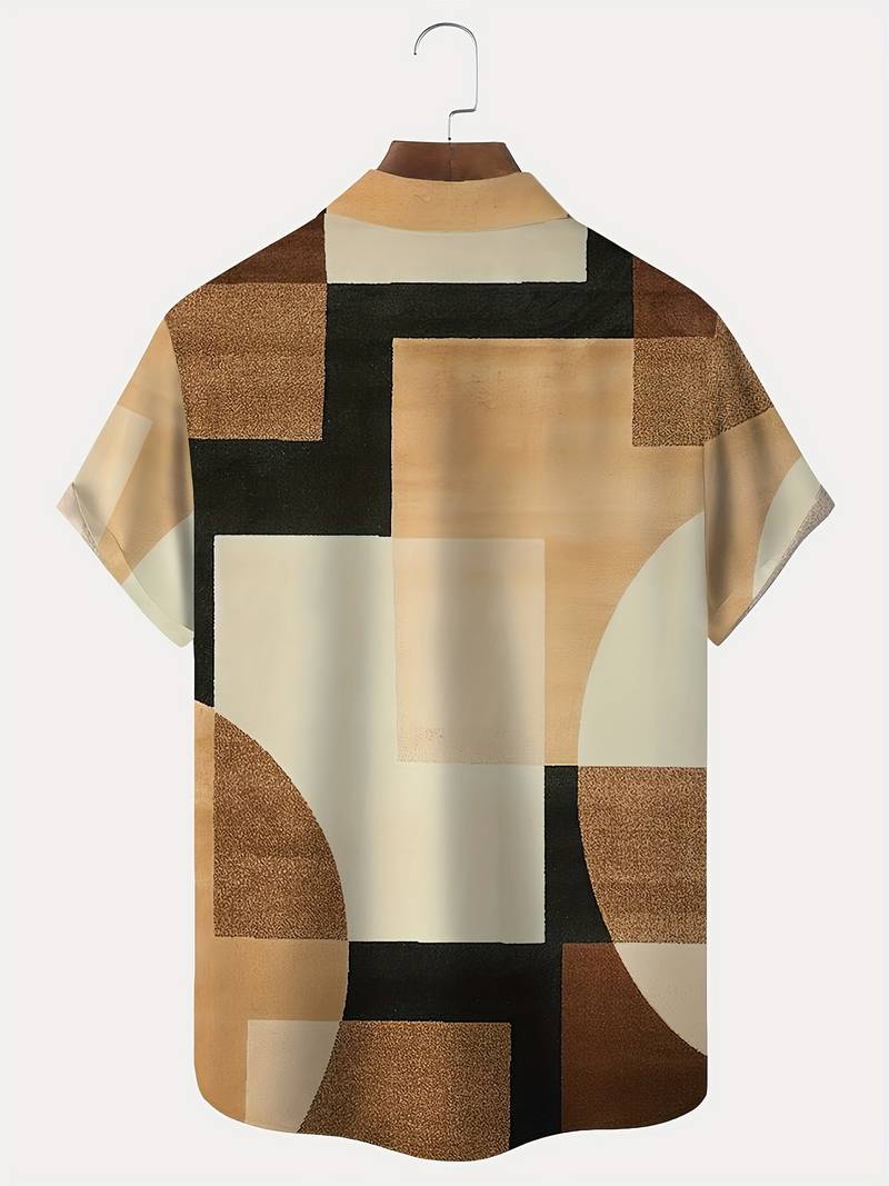 Boucher | Geometric Print Short Sleeve Shirt