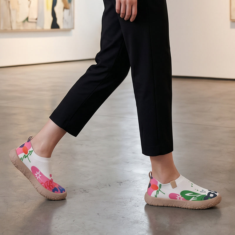 Farhia | Floral Print Slip On Casual Shoes