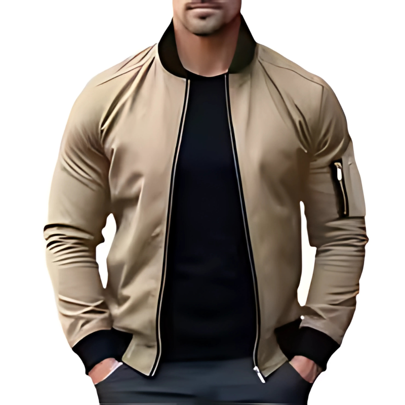 Gili | Bomber Jacket with Zip and Sleeve Pocket