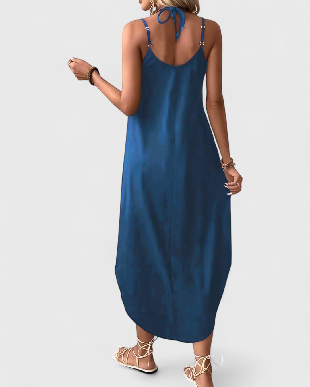 Tracie | Maxi Dress V Neck Side Slit