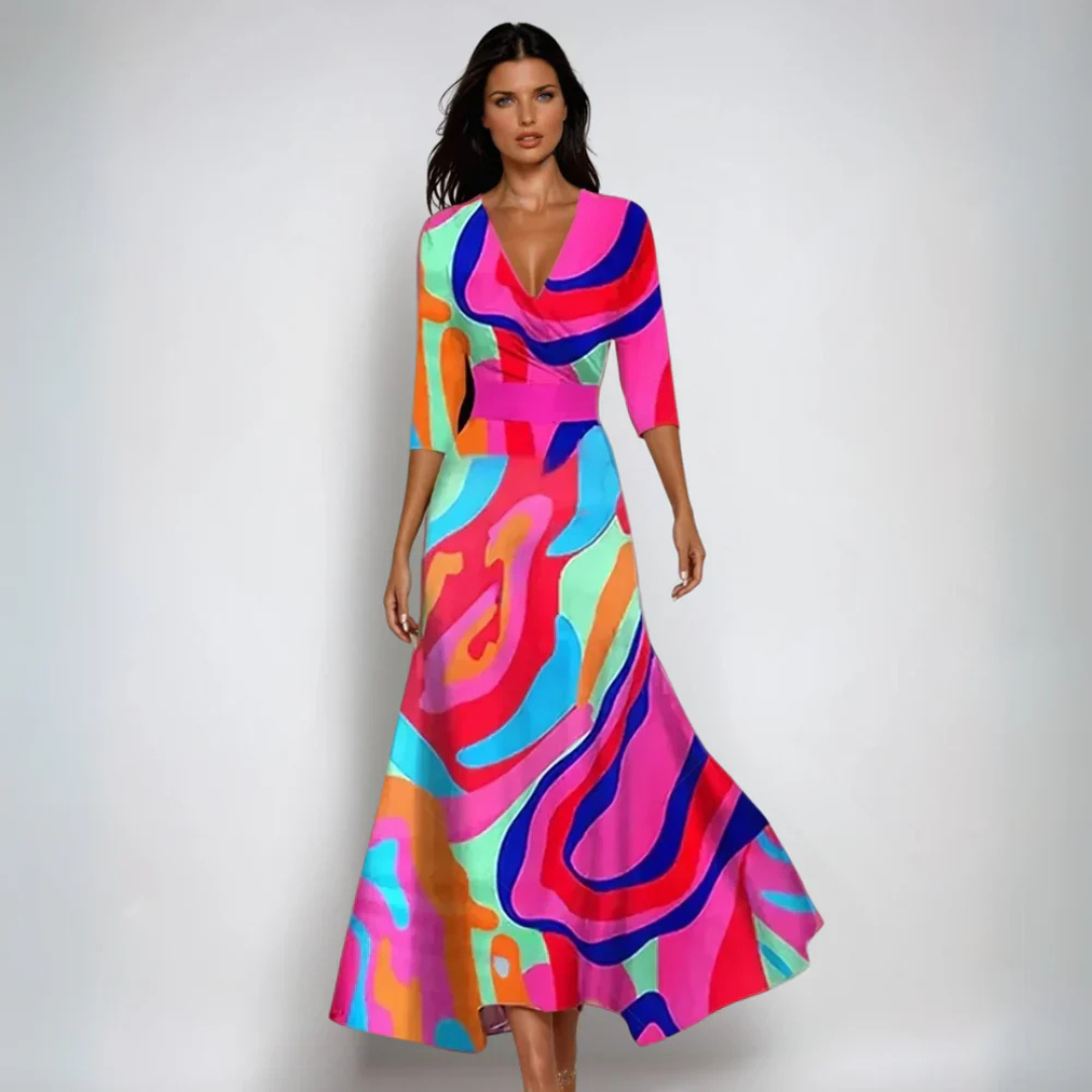 Annemiek | Floral Wrap Maxi Dress