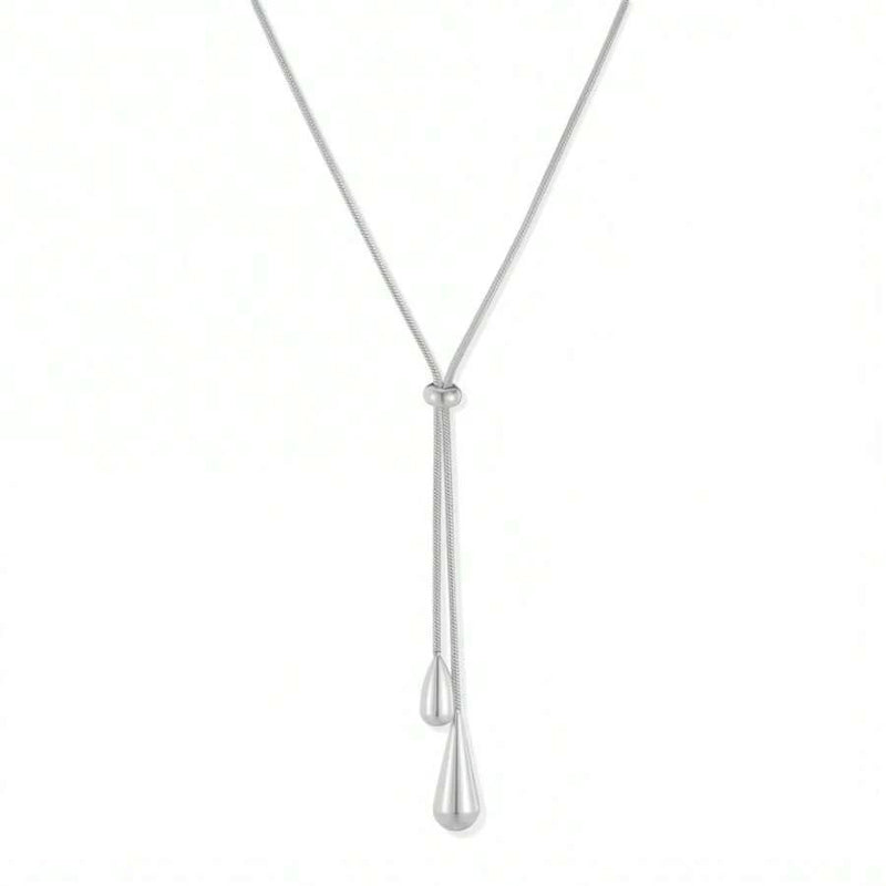 Sillyna | Necklace with Adjustable Teardrop Drop Pendants