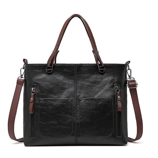 Britney | Leather-Style Multi Pocket Shoulder Bag