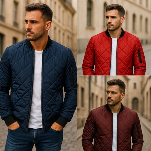 Willy | Quilted Bomber Zip Jacket