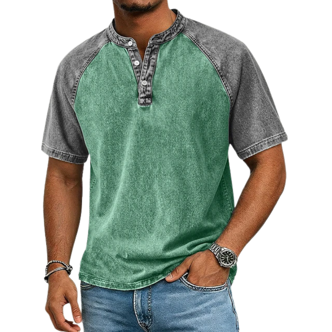 Lawson | Short Sleeve Henley Raglan T-Shirt
