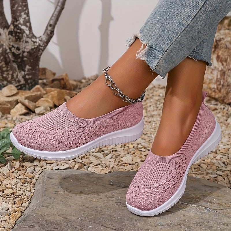 Syffina - Slip On Knitted Walking Shoes