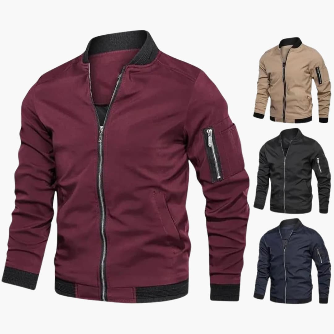 Gumaro | Bomber Jacket With Zip Closure