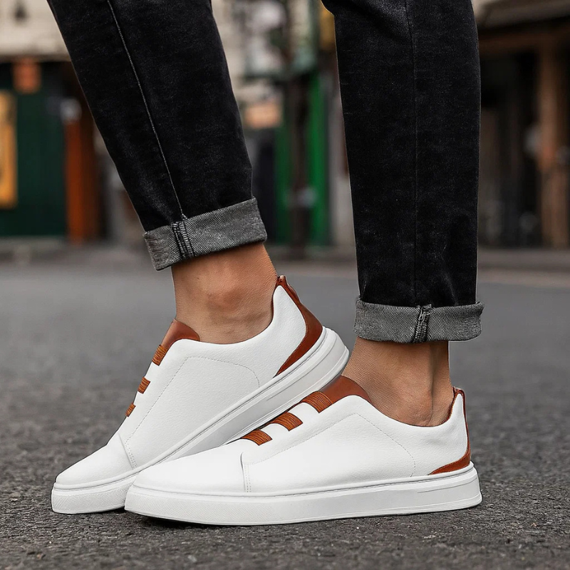 Geraldo | Slip On Casual Trainers Contrast Trim