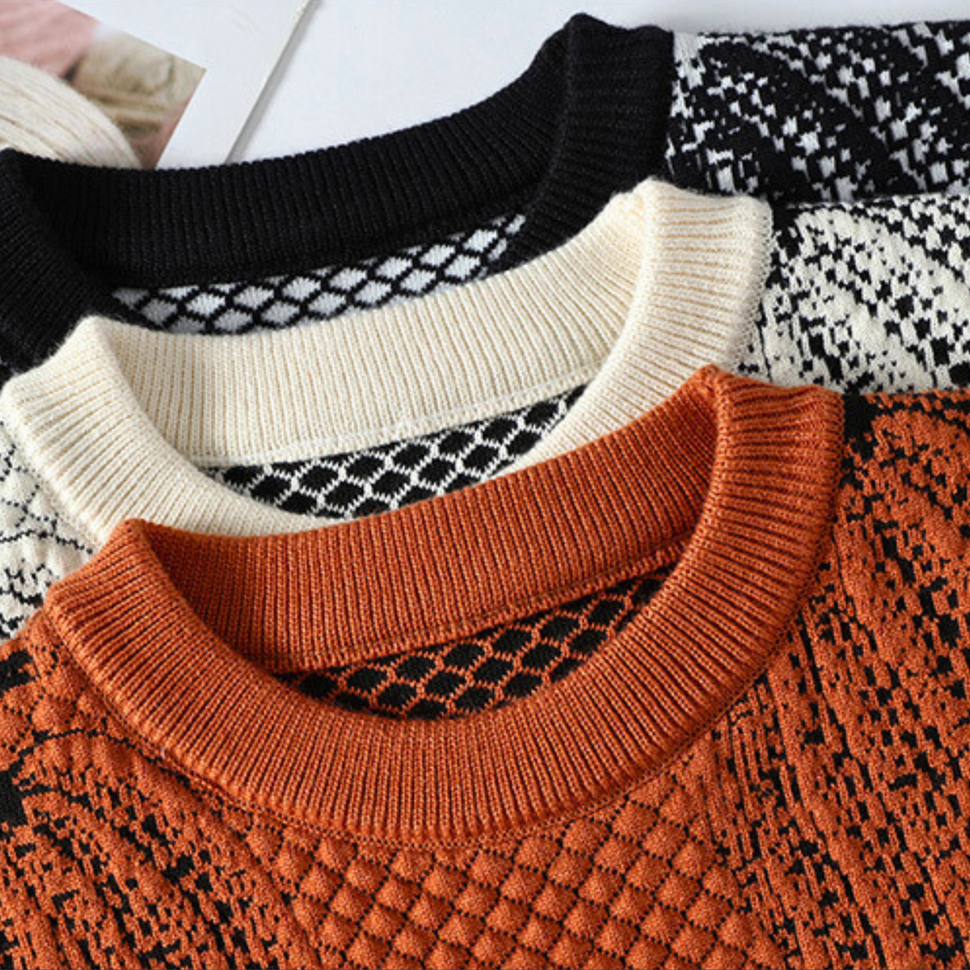 Rinaldo | Sweater with Pumpkin Print Crew Neck