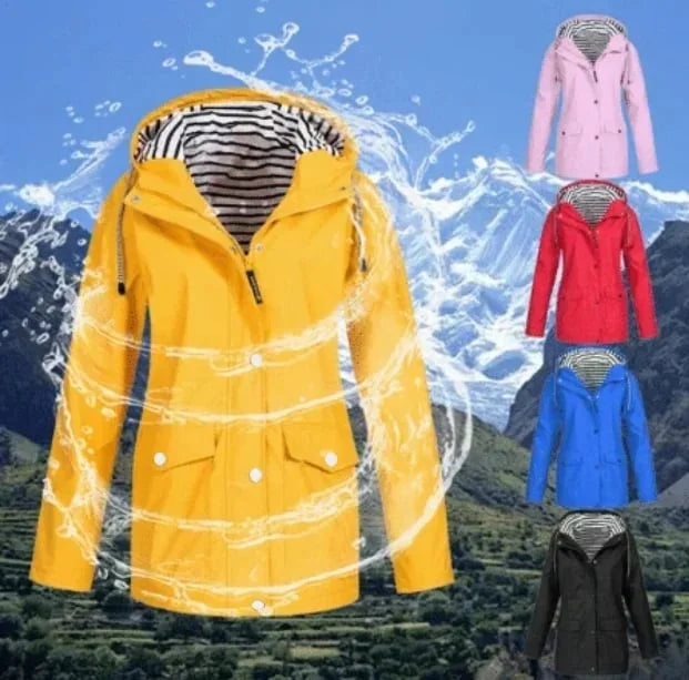 Ilektra | Long Sleeve Hooded Jacket with Pockets