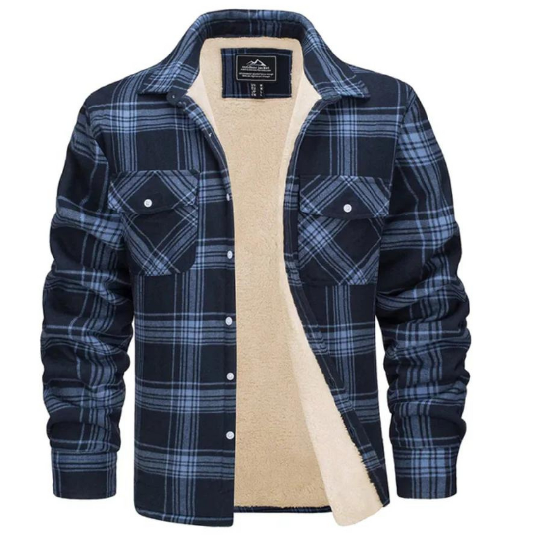 Willy | Shirt Jacket with Plaid Pattern and Lining