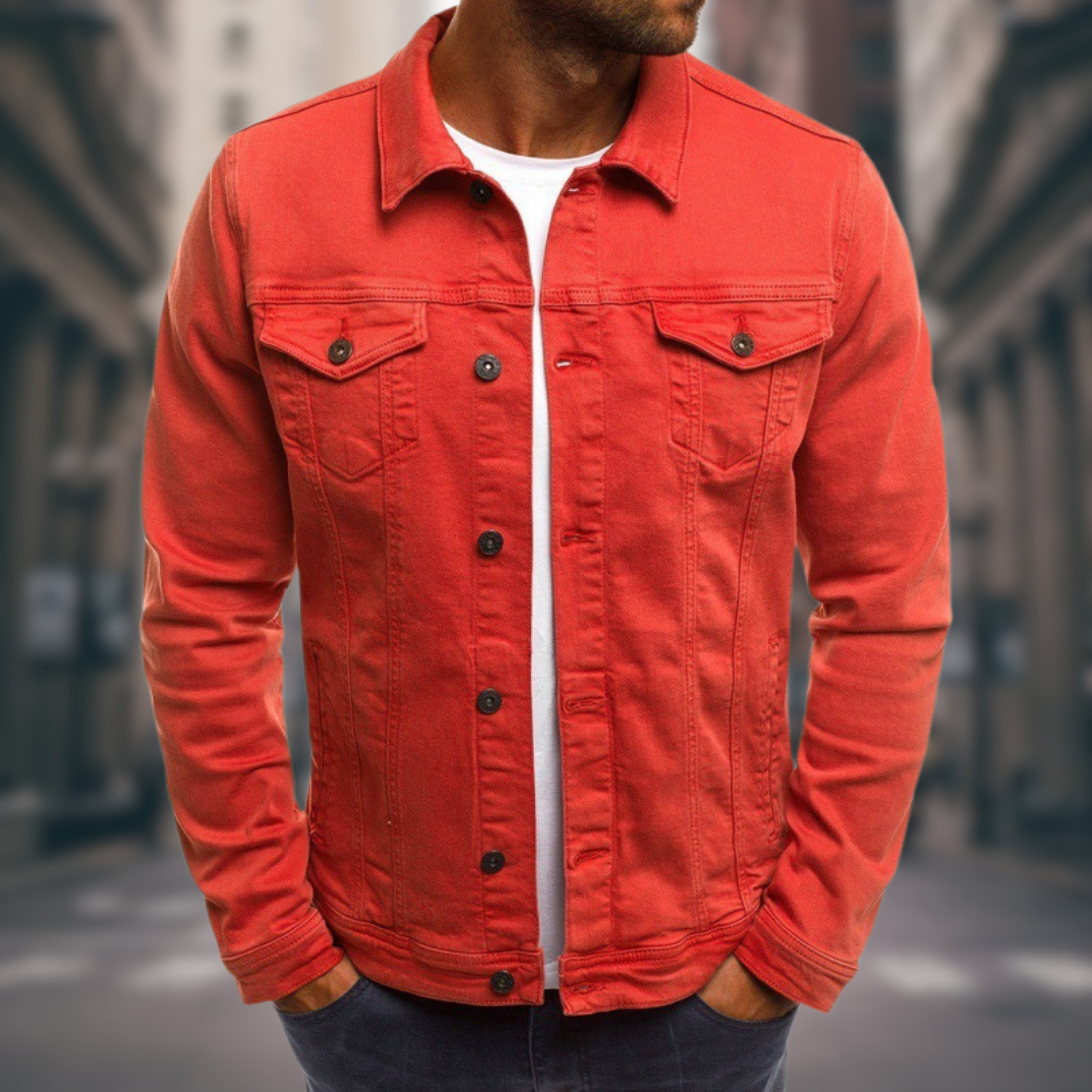 Rolando | Denim Style Button Up Jacket