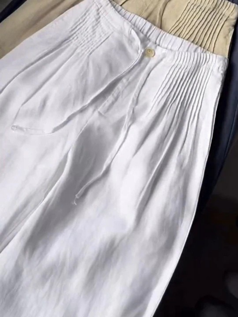 Kuupik | Wide Leg Linen Trousers