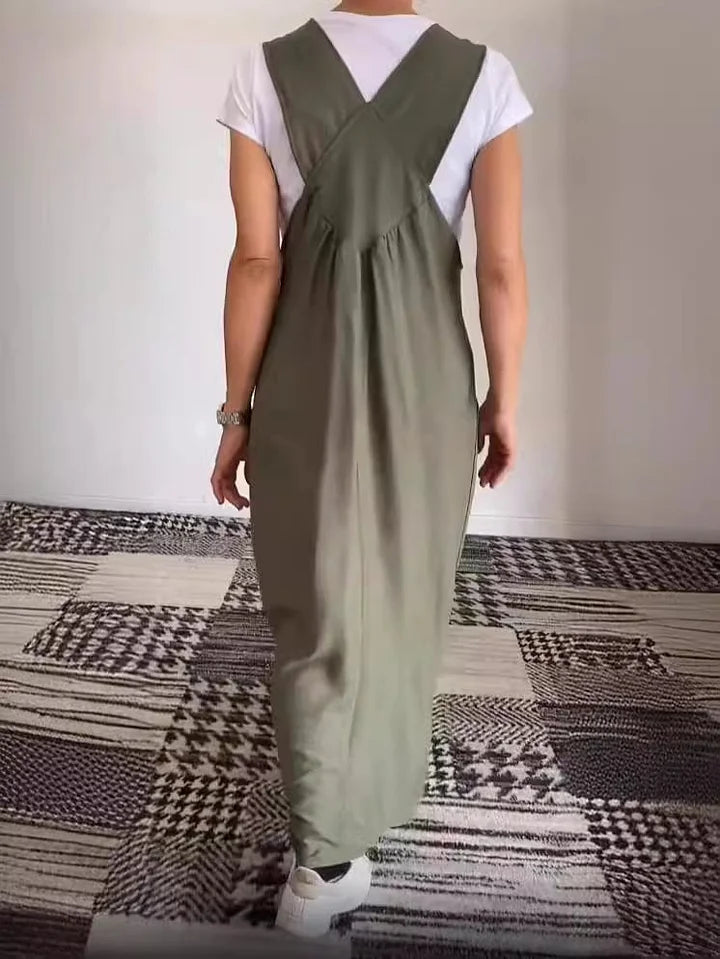 Regla | Loose Fit Pinafore Maxi Dress