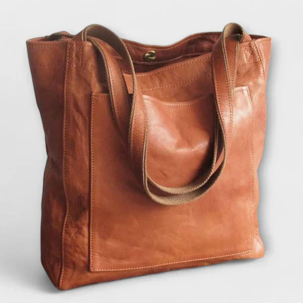 Patty | Large Soft Faux Leather Tote Bag