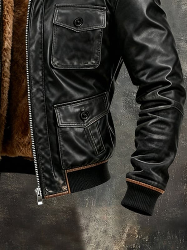 Crowley – Black Fur Lined Jacket