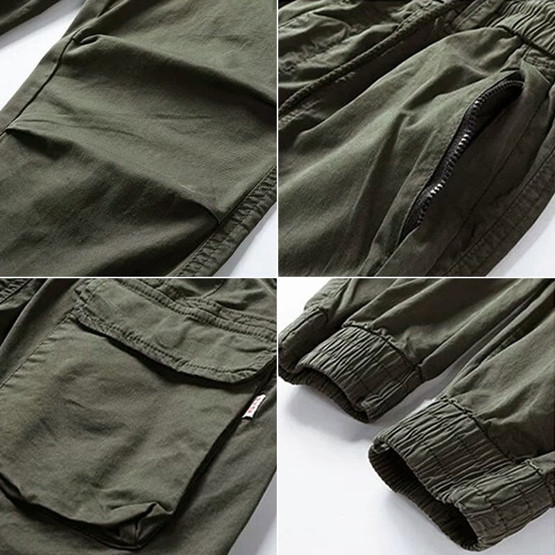 Guntram | Tapered Cargo Trousers Multi Pocket