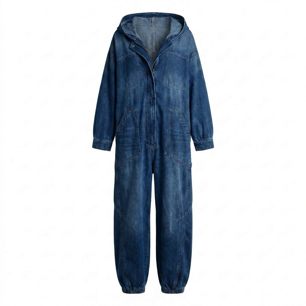 Estielle | Womens Oversized Denim Jumpsuit