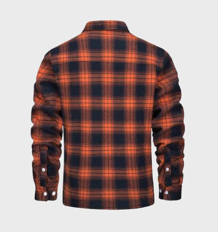 Malmo | Checked Fleece-Lined Button Shirt Jacket