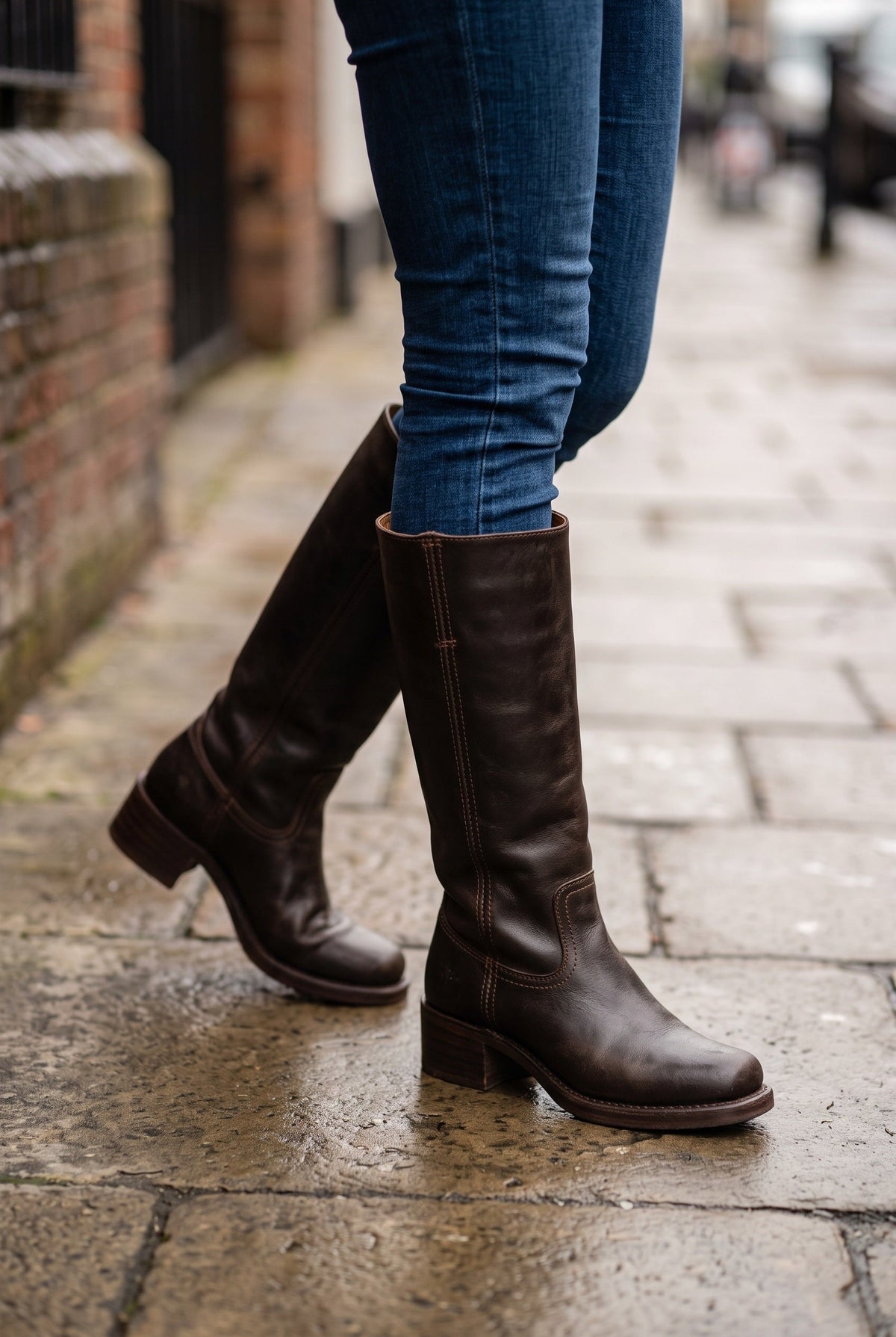 Sophia | Tall Riding-Style Boots with Block Heel