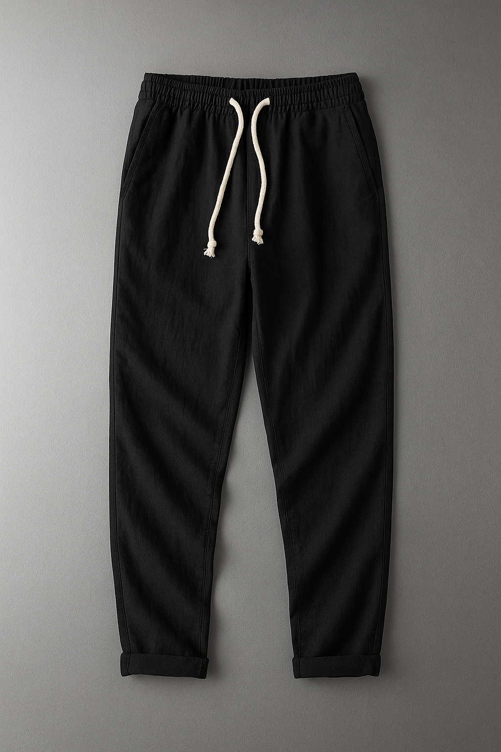 Preston | Linen Drawstring Tapered Trousers