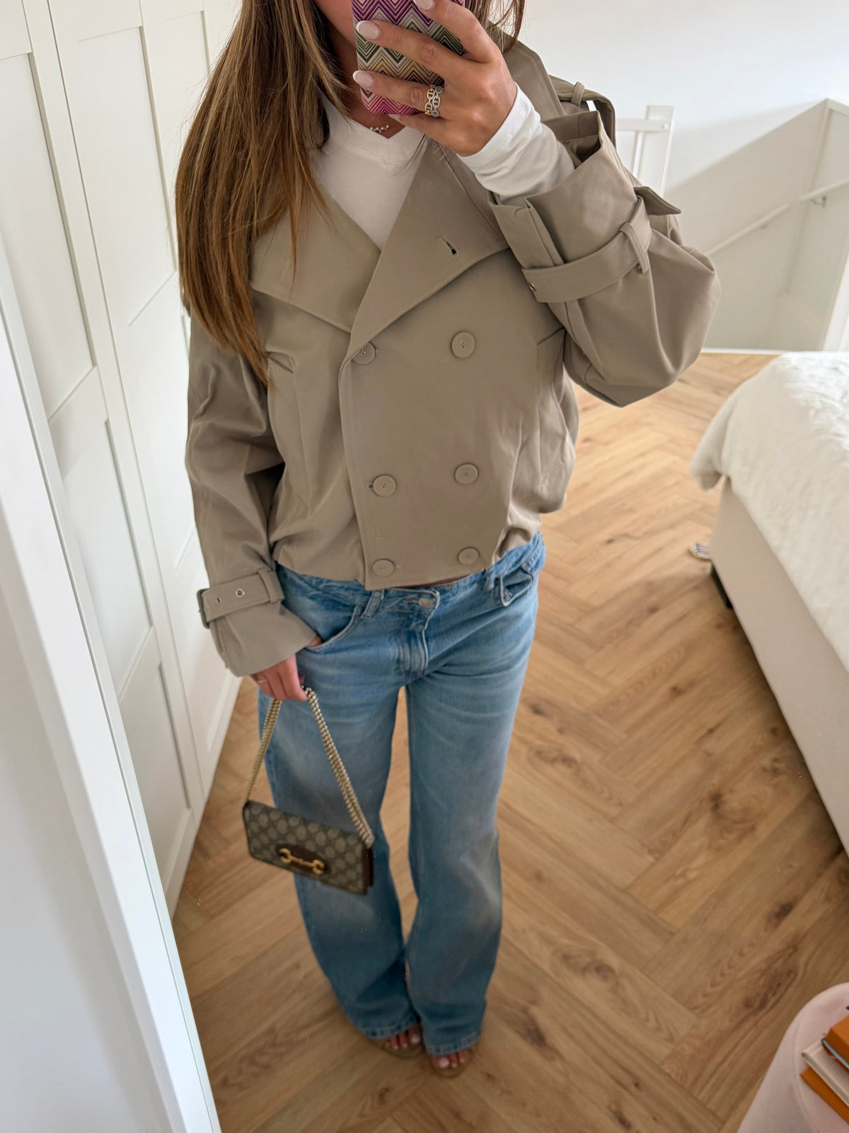 Luzia | Double Breasted Jacket with Stand Collar