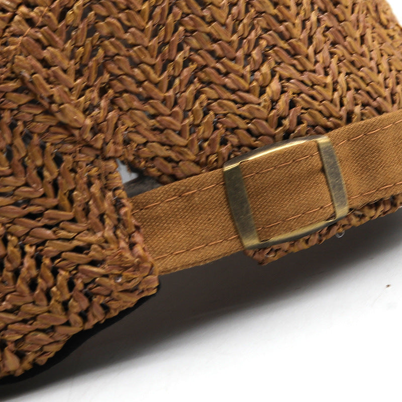 Ralph | Woven Straw Flat Cap Hat