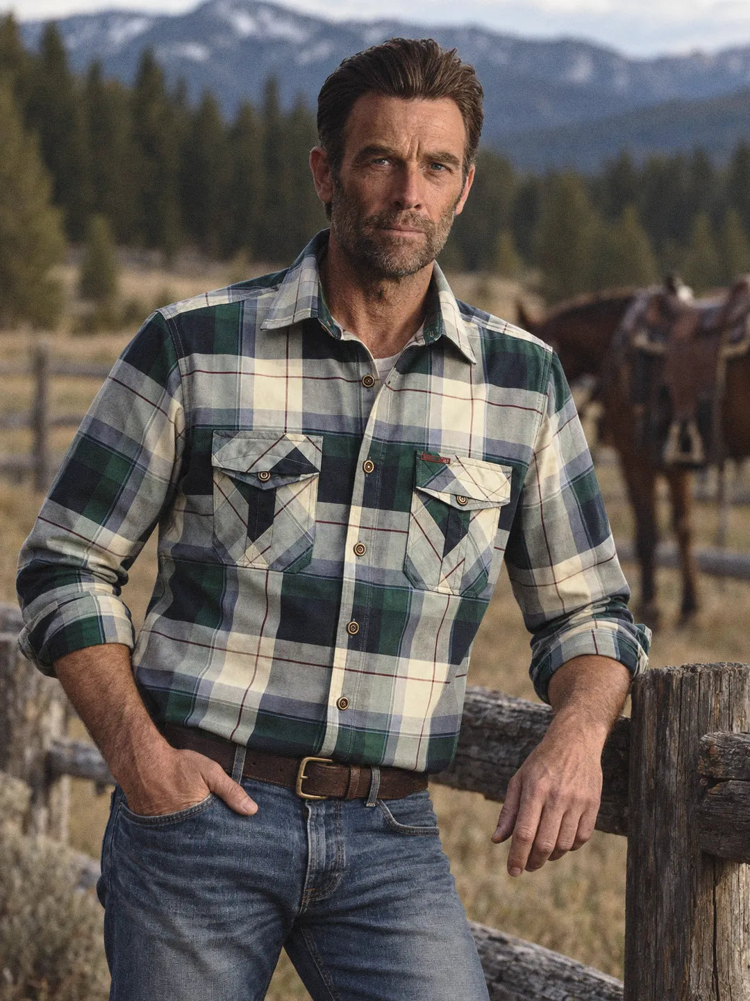 Jayson | Plaid Overshirt with Long Sleeves