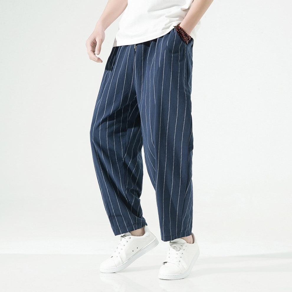 Milner | Striped Wide Leg Cropped Trousers