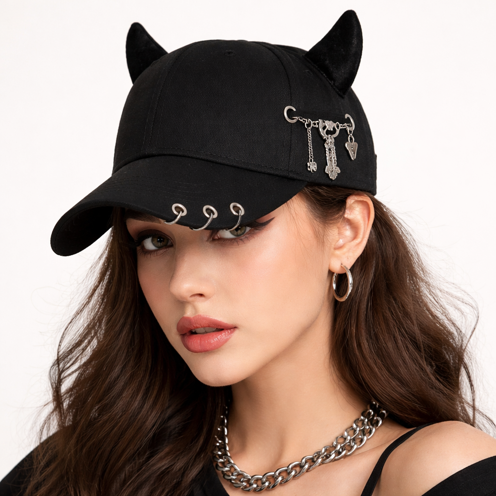 Gonzalez | Devil Horn Charm Detail Baseball Cap
