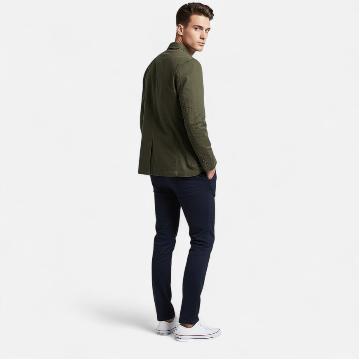 Randell | Blazer with Notched Lapels and Patch Pockets