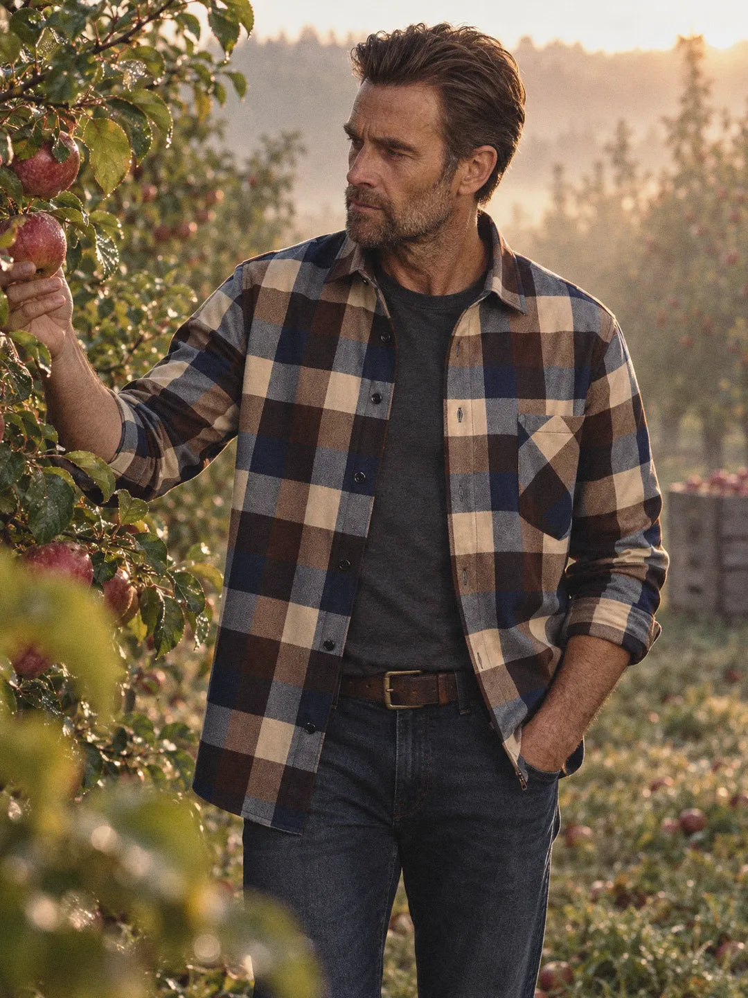 Webber | Long Sleeve Plaid Button-Up Shirt