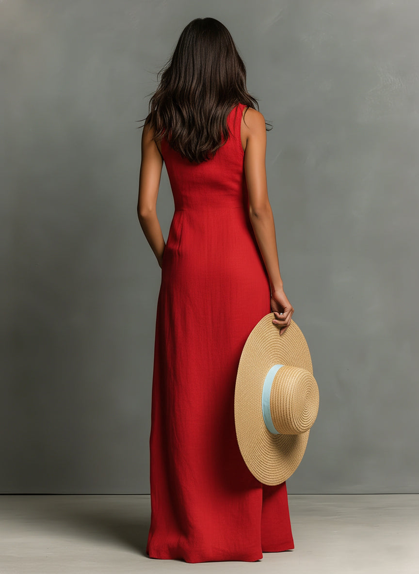 Hani | Maxi Shirt Dress with Button Front