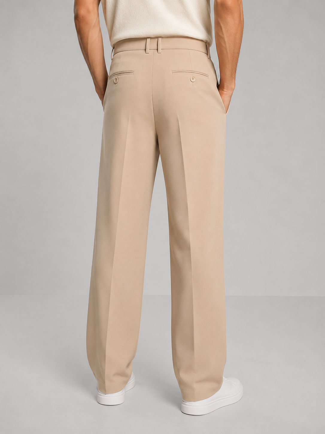 Jimmy | Pleated Straight Leg Trousers
