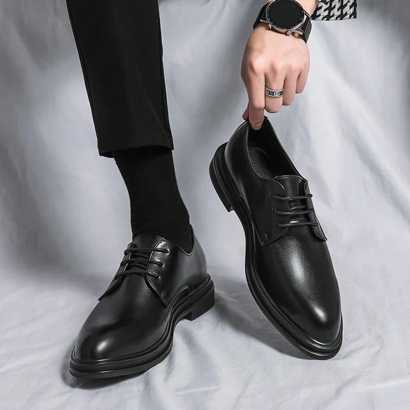 Kian | Derby Dress Shoes Black Lace Up