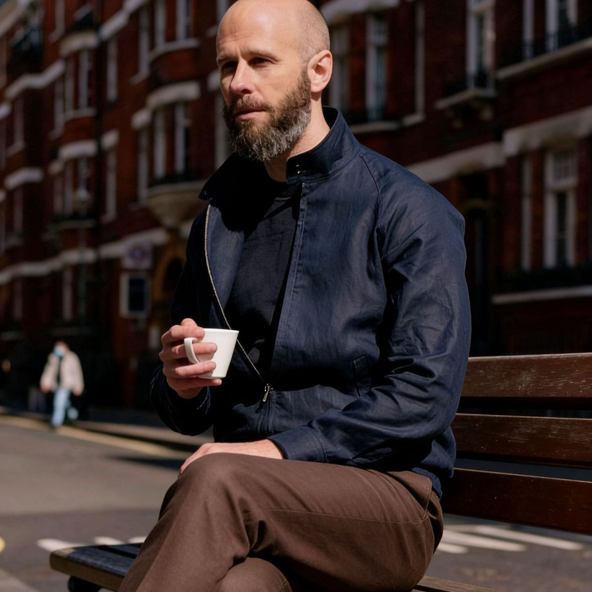 Elliott | Jacket with Stand Collar and Zip Front