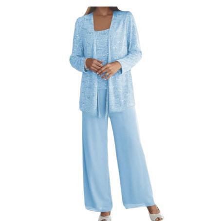 Gimena | Three Piece Trouser Set Shimmer Overlay
