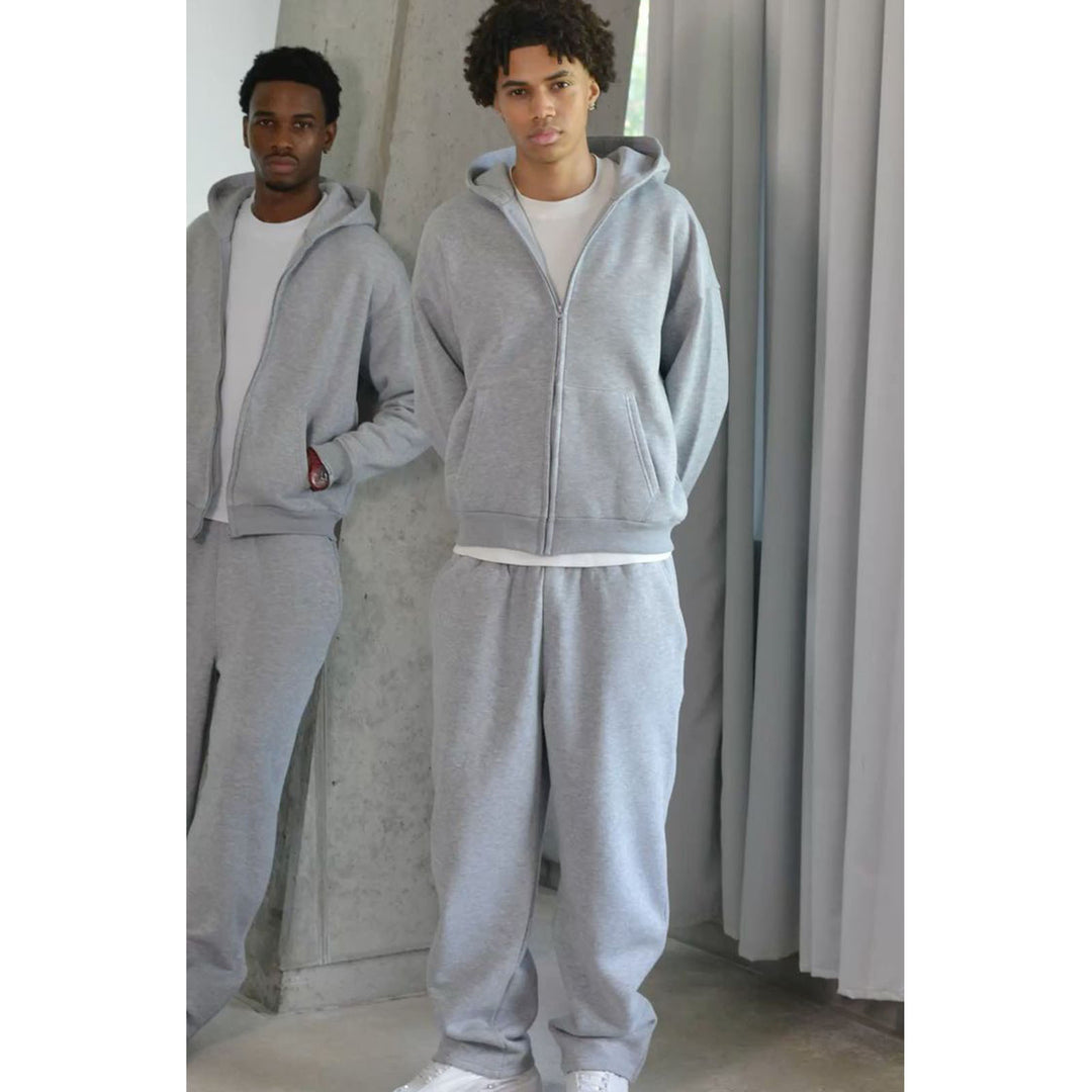 Gertrude | Hoodie and Trousers Set with Zip Front