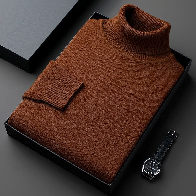 Jelmer | Turtleneck Long Sleeve Knitted Sweater
