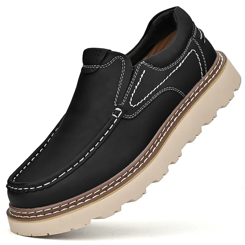 Hedwin | Slip On Casual Moc Toe Shoes