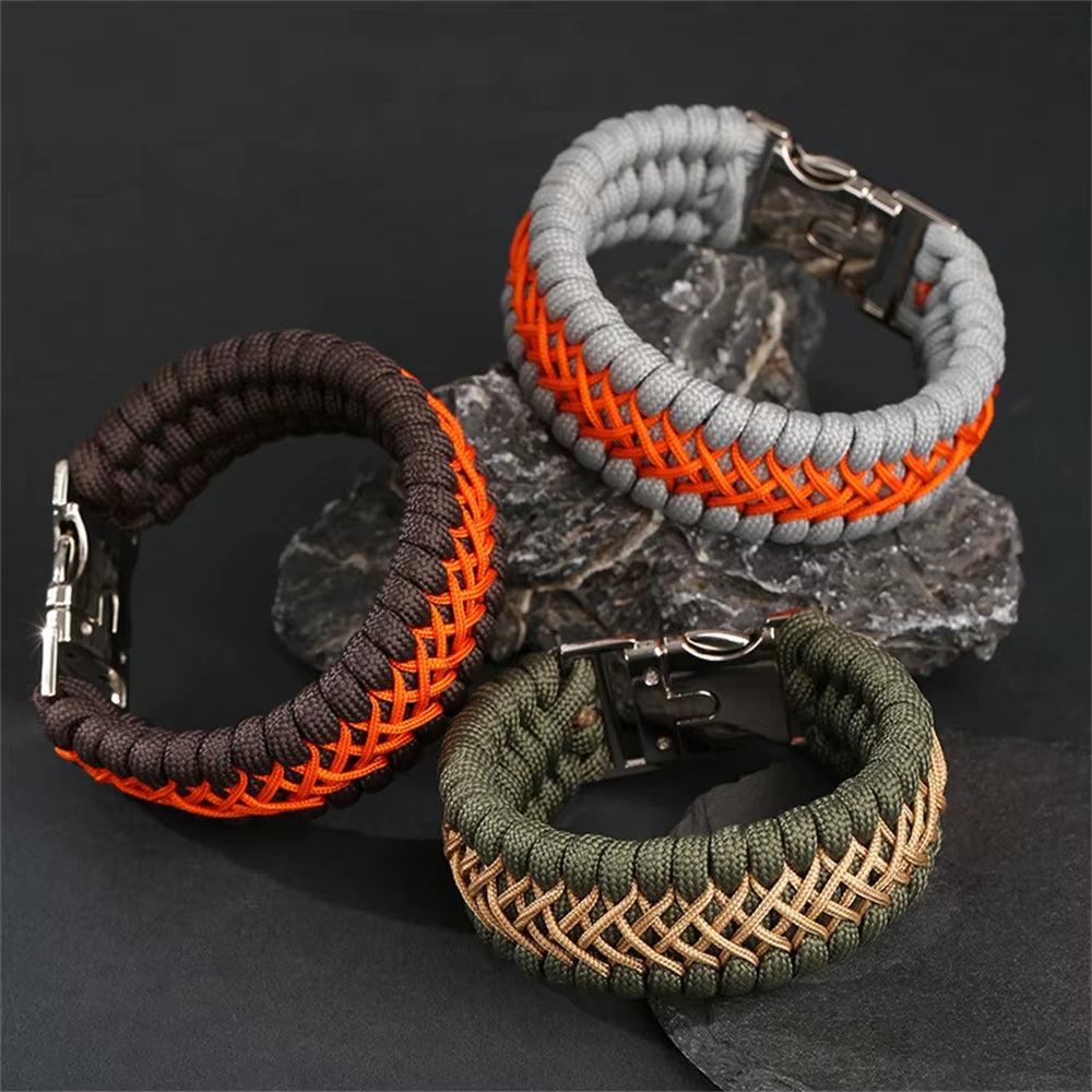 KnotVanta | Woven Cord Bracelet with Metal Buckle