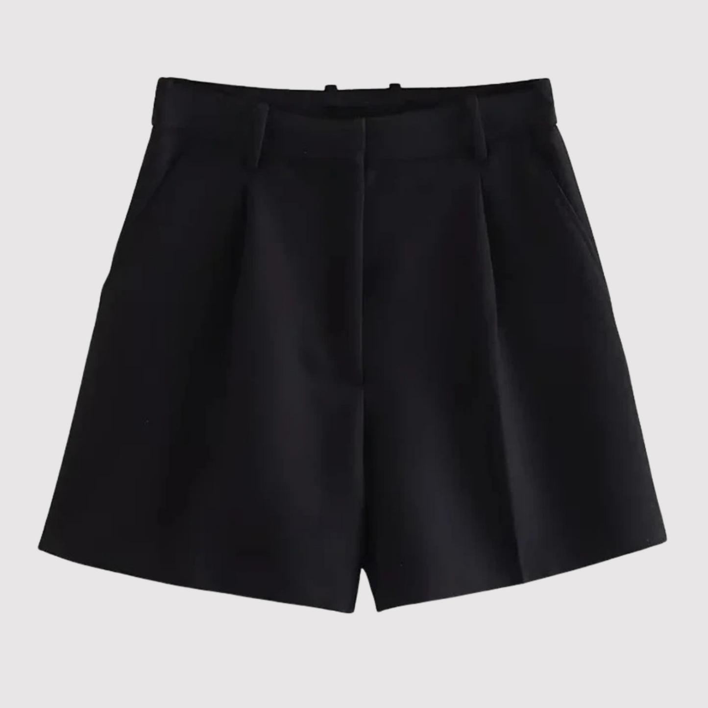 Najwa | High Waist Tailored Straight Leg Shorts