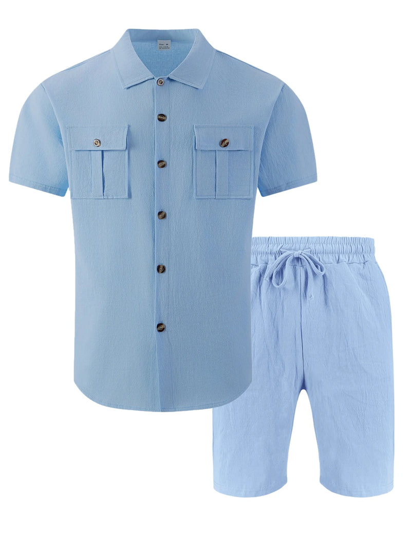 Jalo | Short Sleeve Shirt And Shorts Set